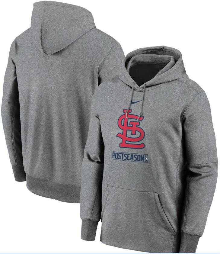 Men's St. Louis Cardinals Nike Gray 2020 Postseason Collection Pullover Hoodie,We sell and wholesale Men's St. Louis Cardinals Nike Gray 2020 Postseason Collection Pullover Hoodie on line form chian!